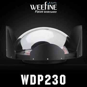Weefine WDP230 230mm Optical Fisheye Glass Dome Port Scuba Diving Underwater Photography